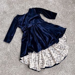 Eleanor Ann Co Hi-low Velvet and Lace dress